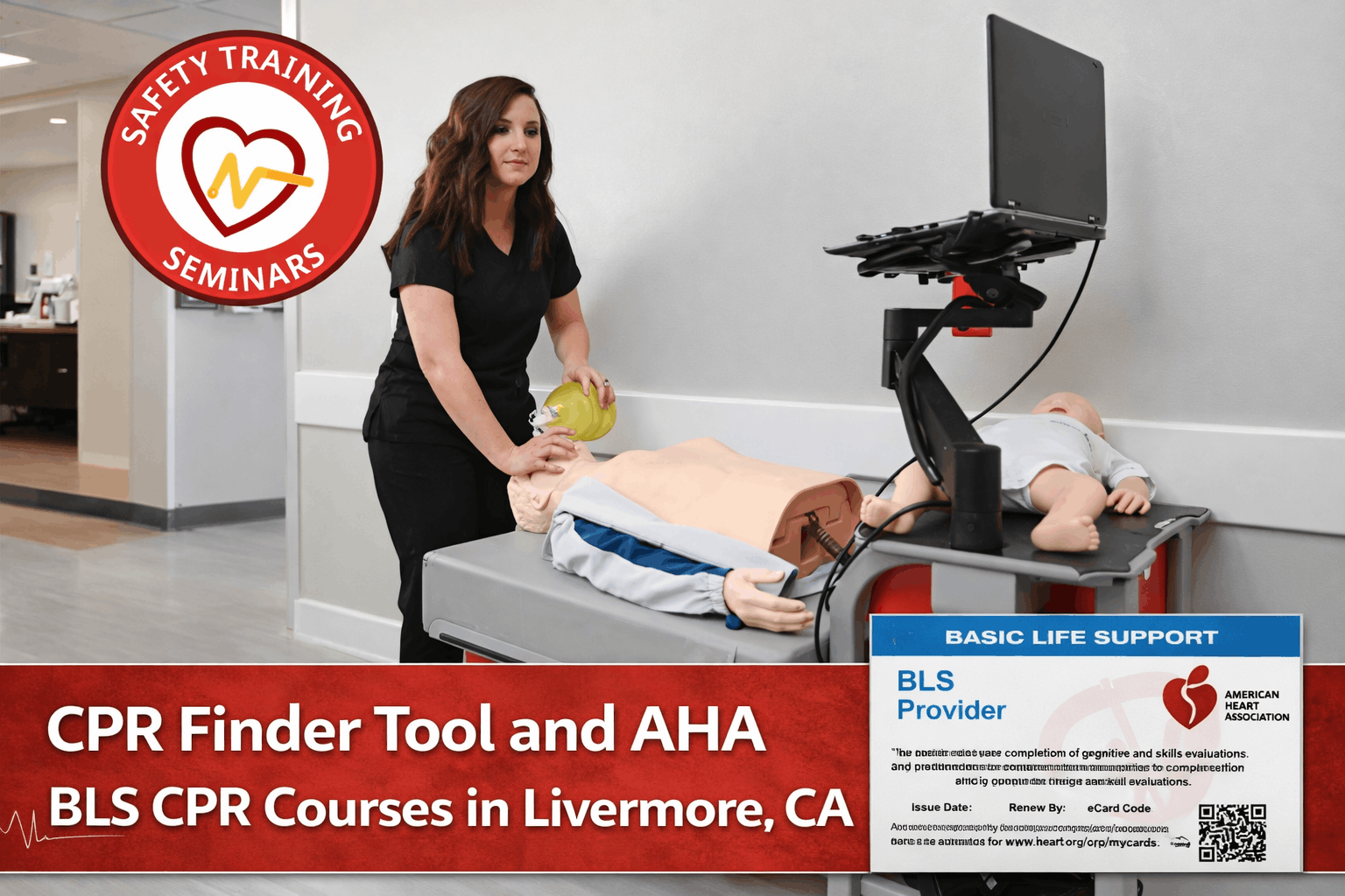 CPR Finder Tool and AHA BLS CPR Courses in Livermore, CA