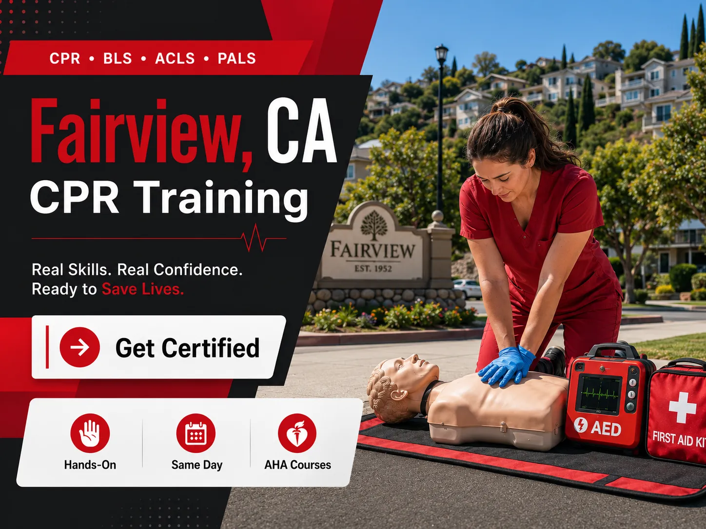 ACLS advanced cardiovascular life support course in Fairview, CA