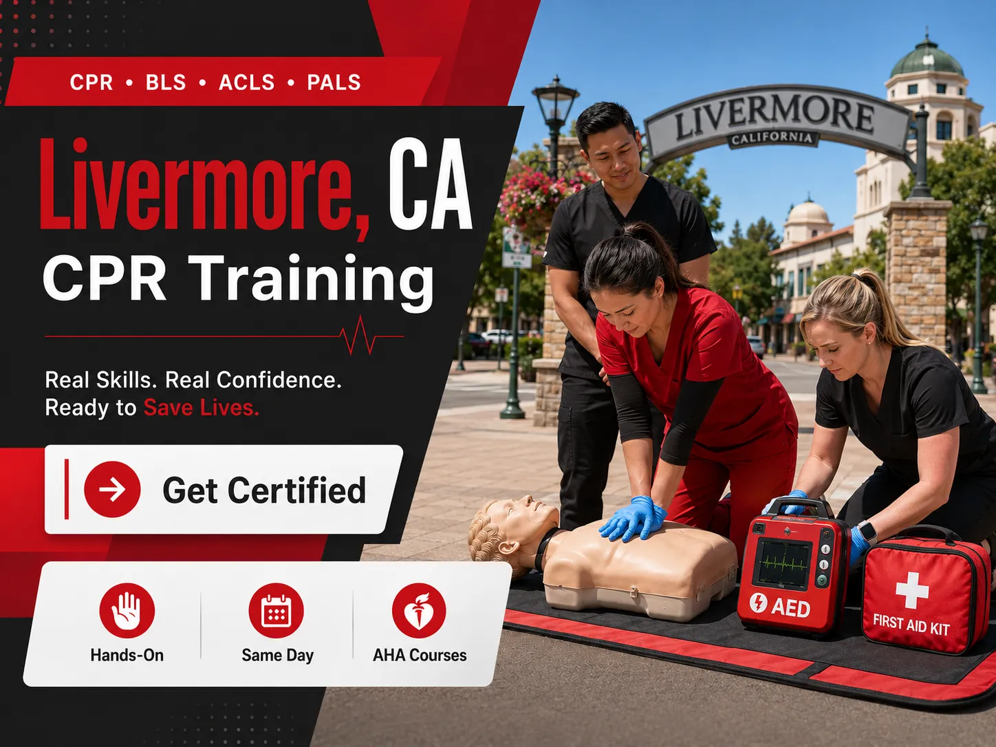 ACLS advanced cardiovascular life support course in Livermore, CA