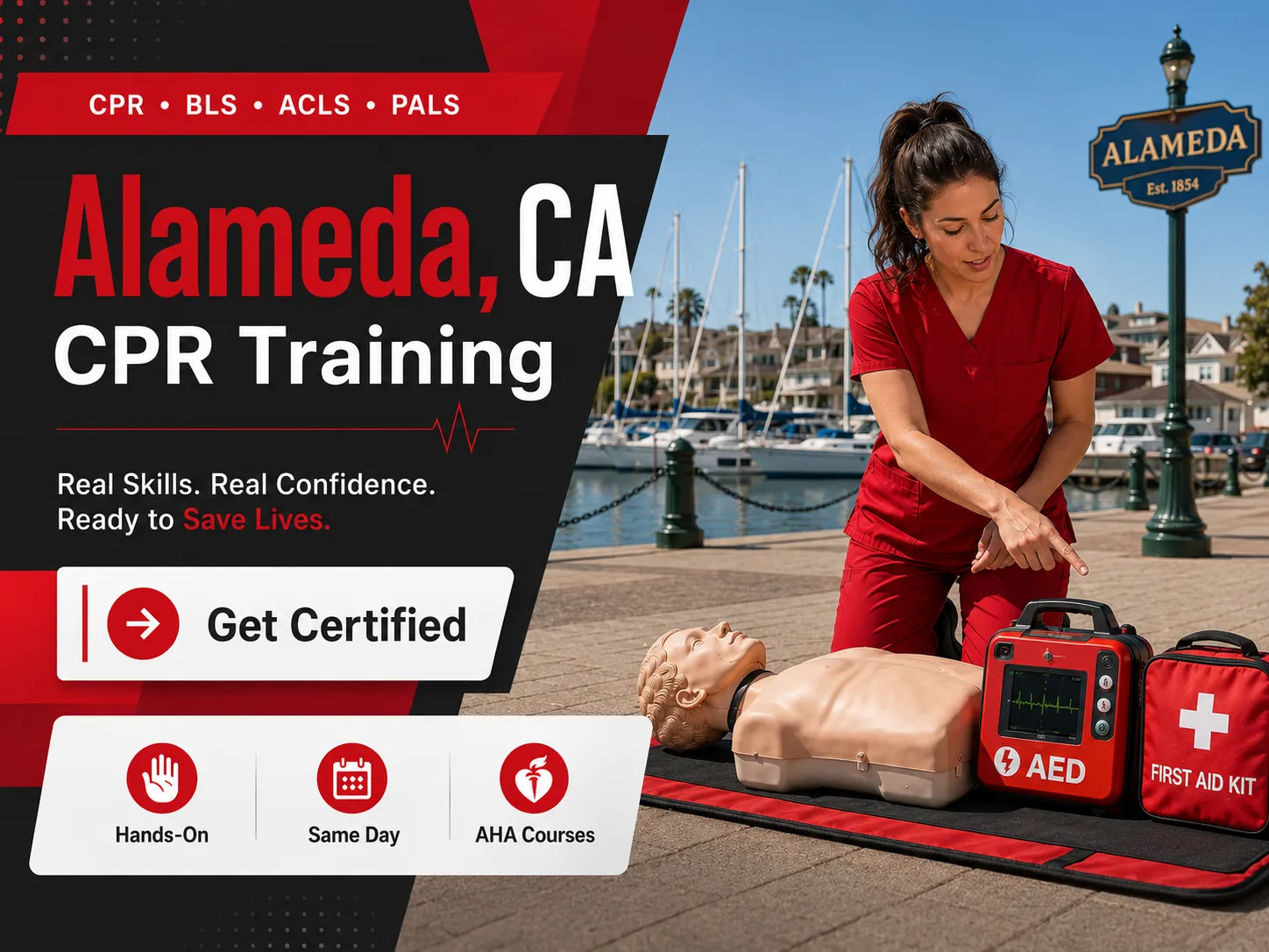 CPR BLS ACLS PALS certification class in Alameda, CA